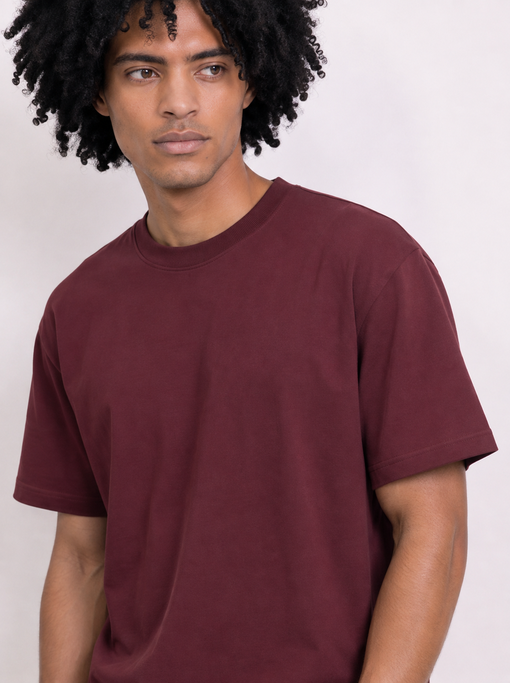 Burgundy short sleeve t-shirt