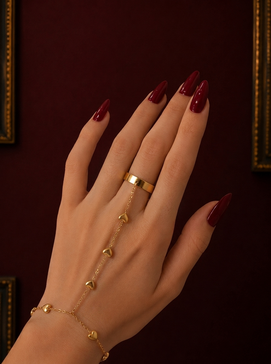 Hearts hand chain
