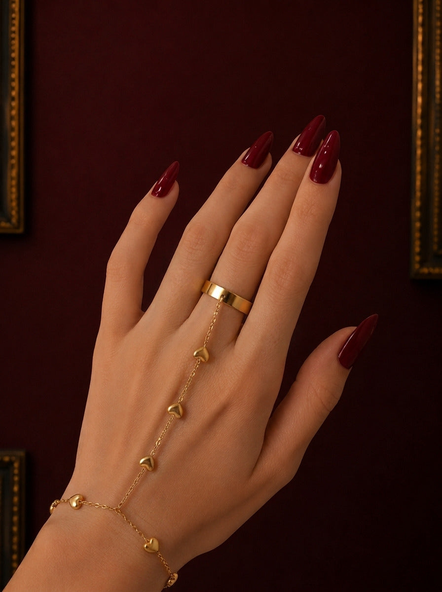Hearts hand chain