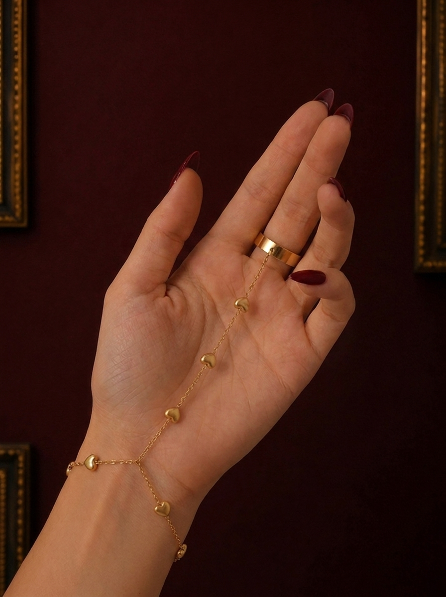 Hearts hand chain