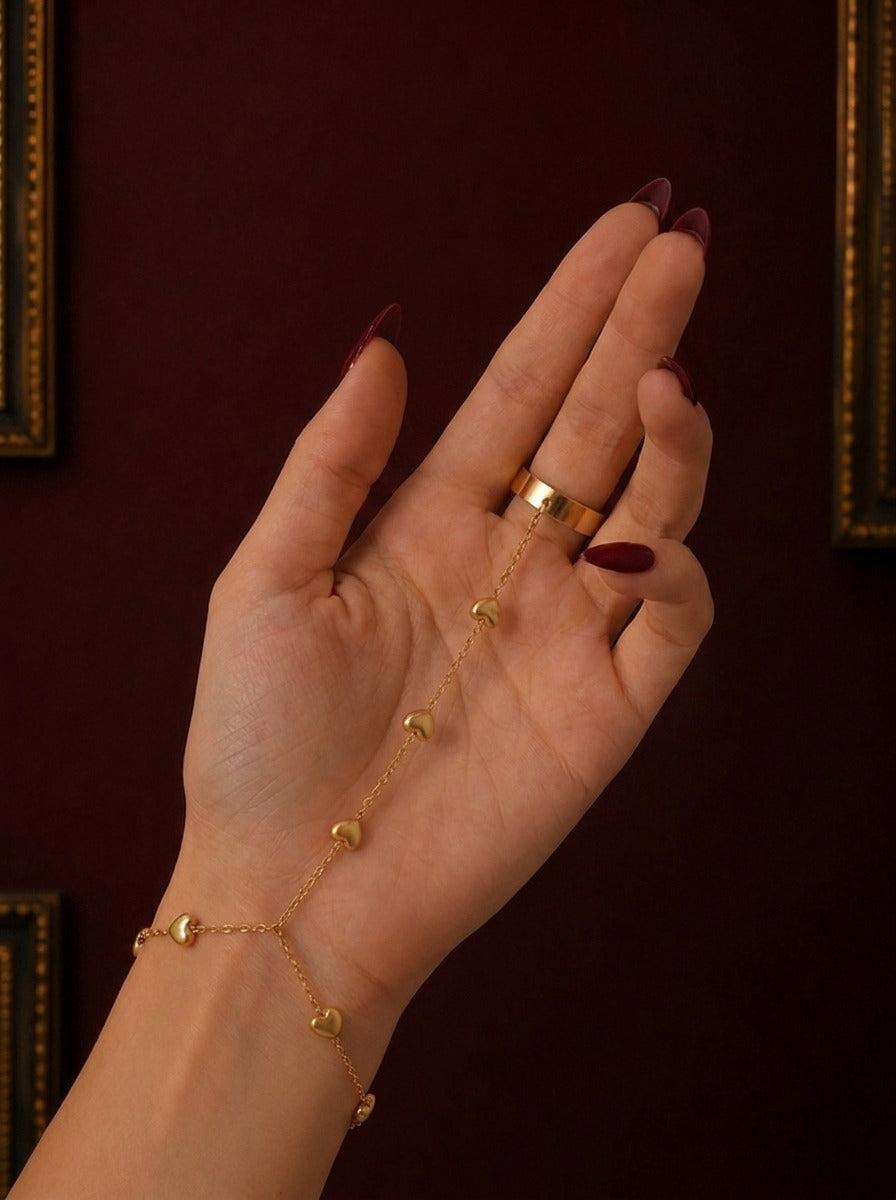 Hearts hand chain