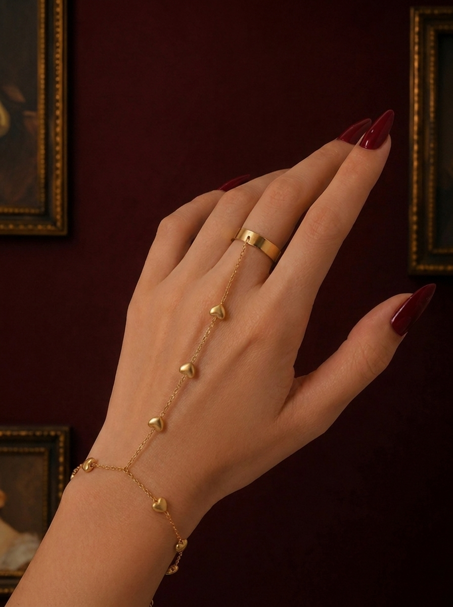 Hearts hand chain