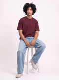 Burgundy short sleeve t-shirt